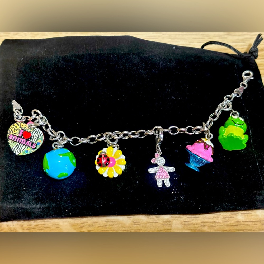 Whimsical Colorful Charm Bracelet
